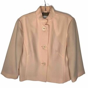 Walter Women's Peach Jacket Blazer No Size Fits Like Small Petite Easter Spring